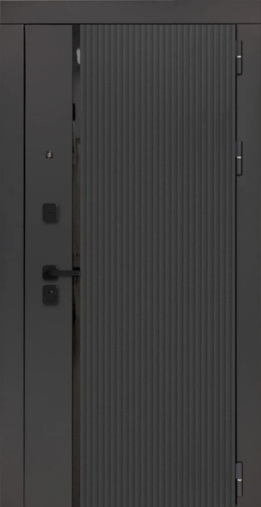 Входная дверь ДвериПРО Модель 3КЛ-1009 ФЛЗ-23 Веллуто бьянко DPRO226533 внешняя сторона